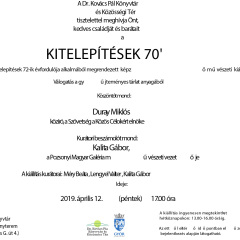 KITELEPÍTÉSEK 70 MEGHÍVÓ